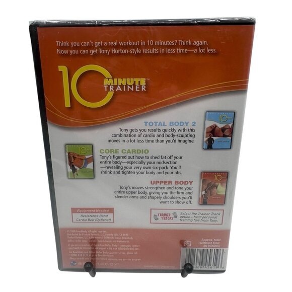 TONY HORTON'S 10 MINUTE TRAINER - Total Body 2/Core Cardio/Upper Body DVD NEW - Picture 2 of 2